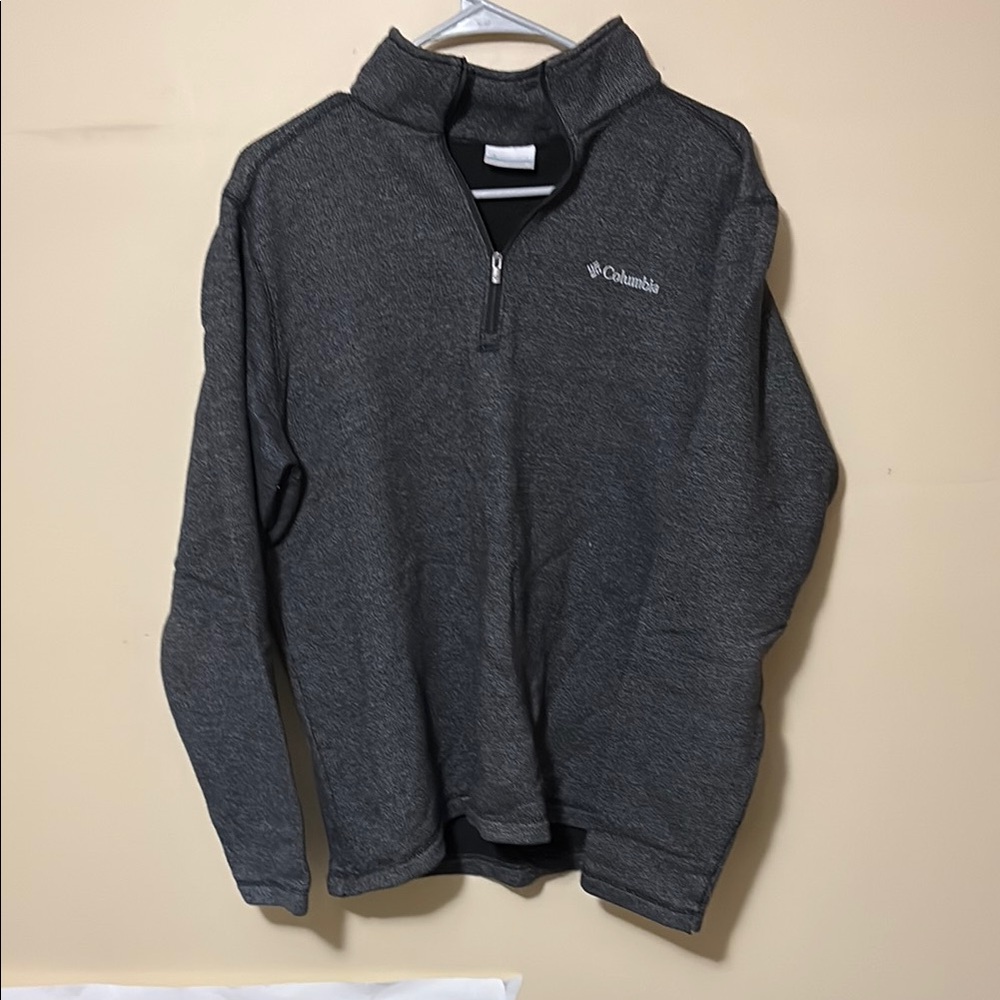 Columbia Men's Charcoal Zip-Up Sweater